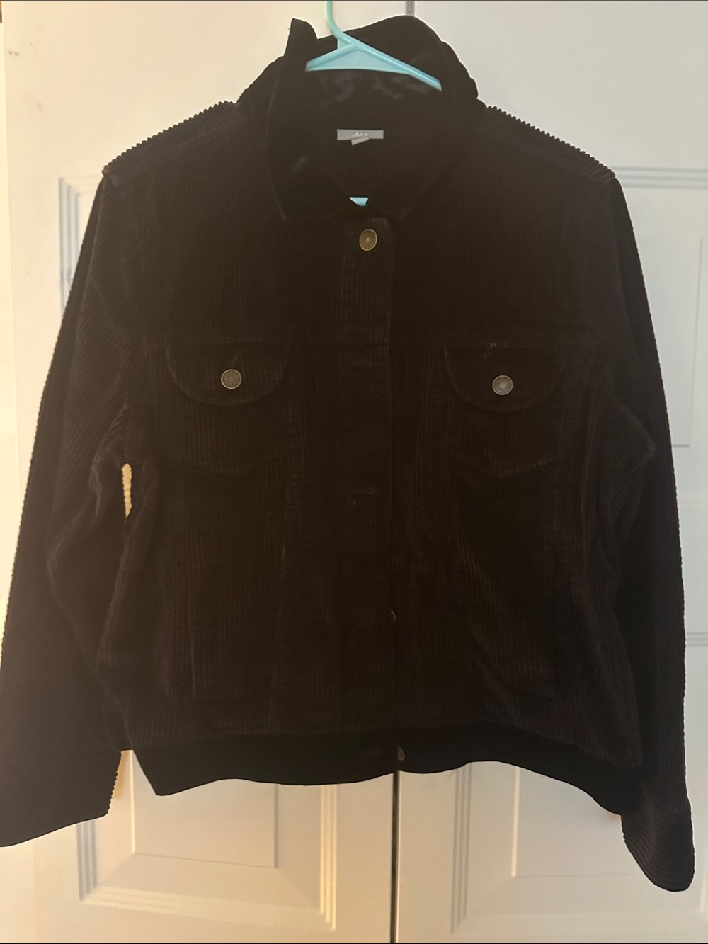 J. Jill Dark Brown Corduroy Button-Front Jacket